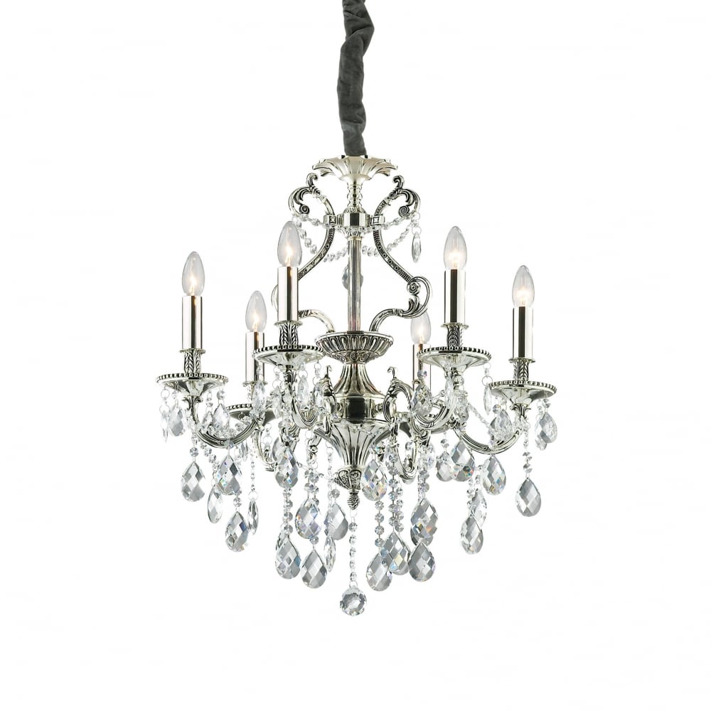 Gioconda Diamante Elegance 6-Light Classic Pendant Chandelier