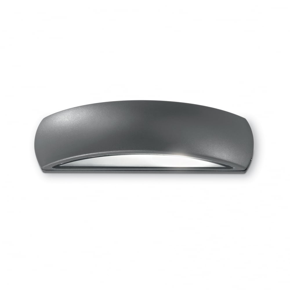 Giove Modern Grey Downward Wall Sconce with Frosted Glass Accents