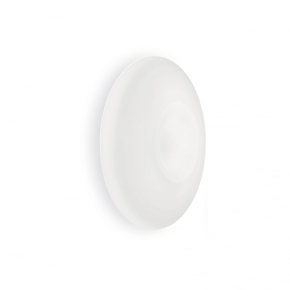 Contemporary White Flush Mount Ceiling or Wall Light
