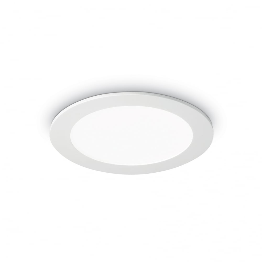 Zen Modern White LED Semi Flush Ceiling Light