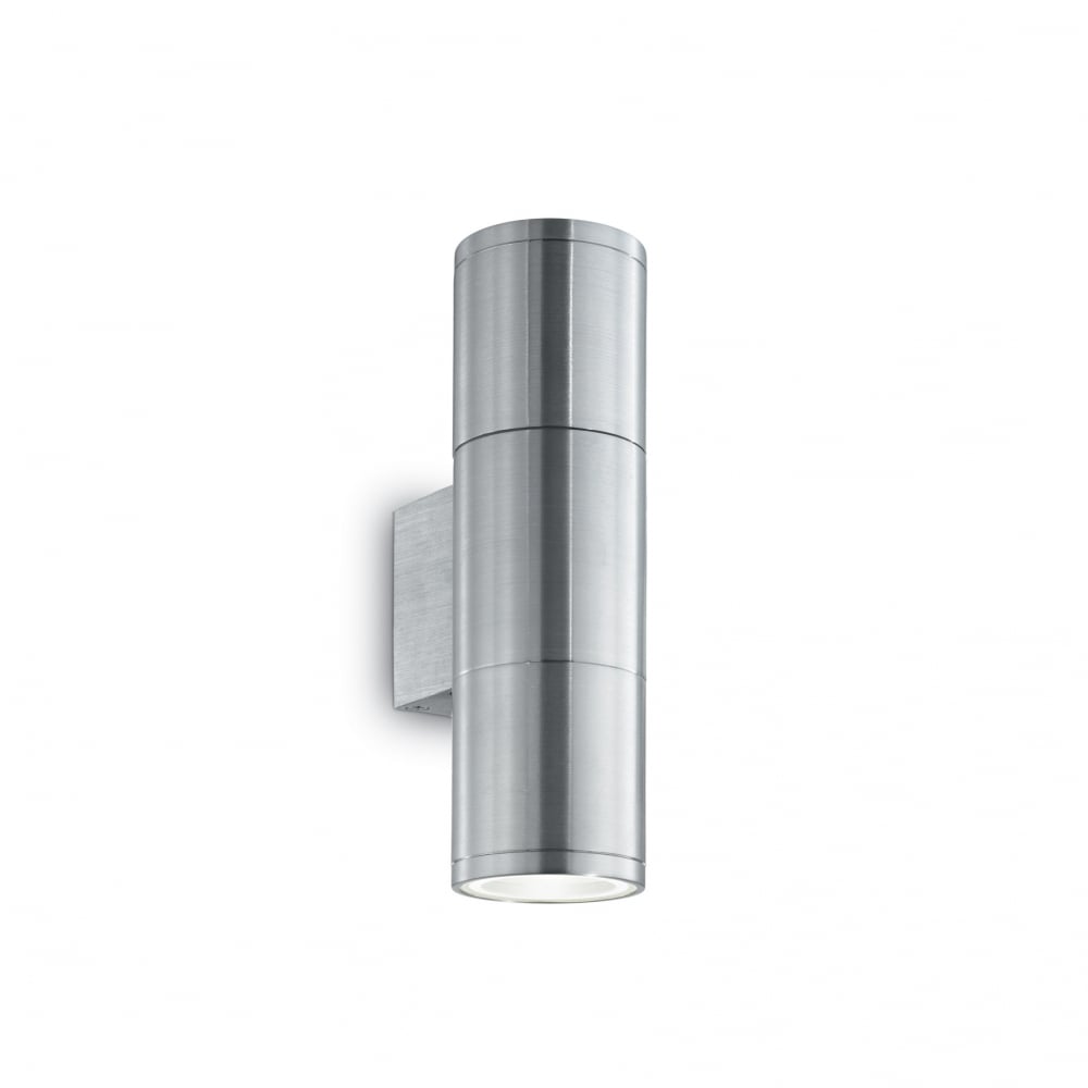 Sleek Outdoor Dual Cylinder Aluminum Wall Light Fixture