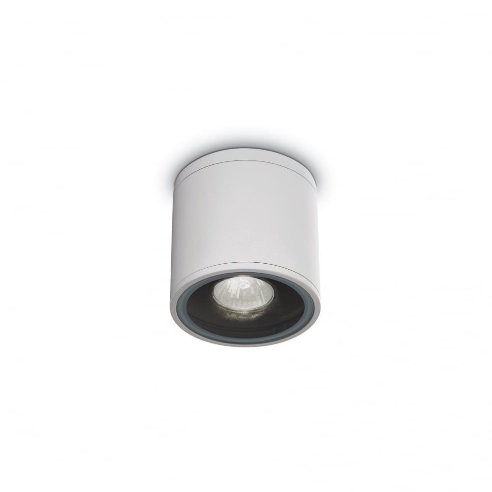Sleek White Outdoor Surface-Mounted Downlight GU10