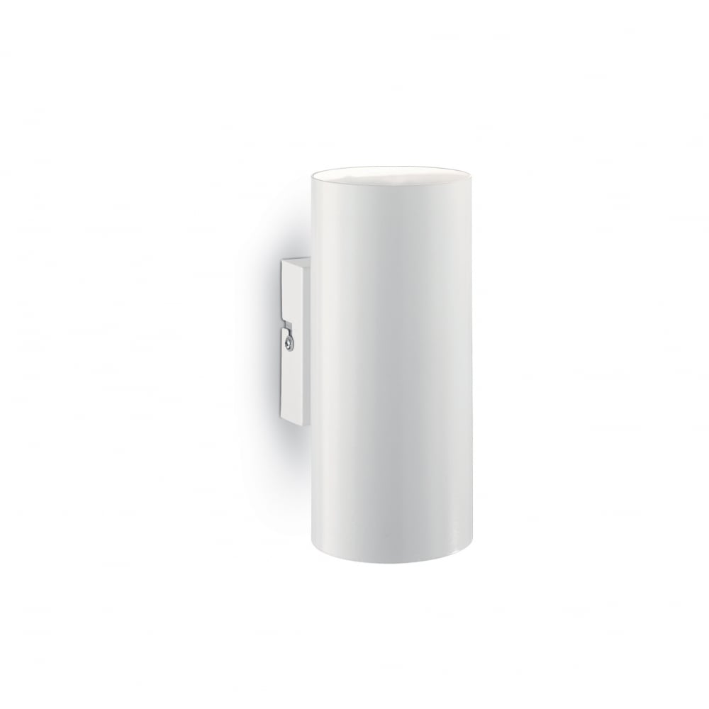 Sleek French Modern Dual Beam Outdoor Wall Light in White
