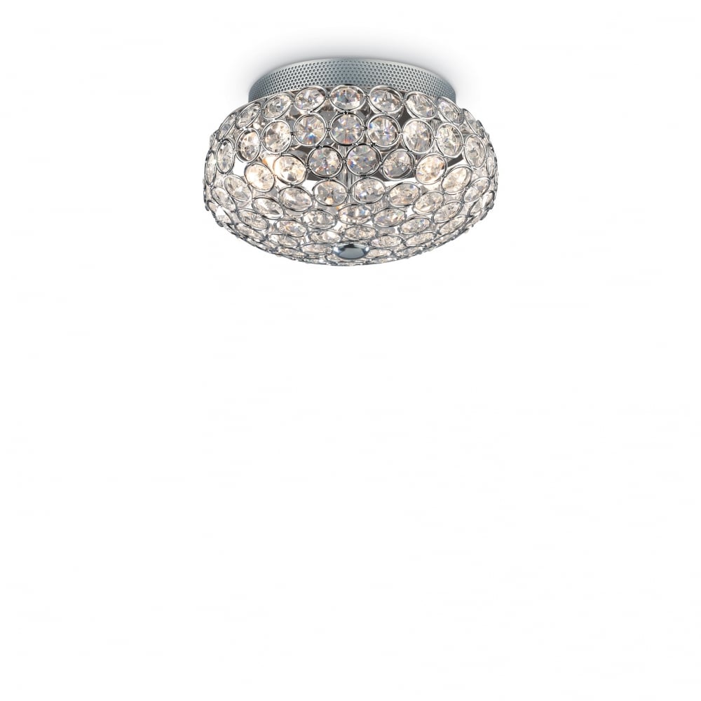 Chrome Triple Bulb Modern Surface Spotlight
