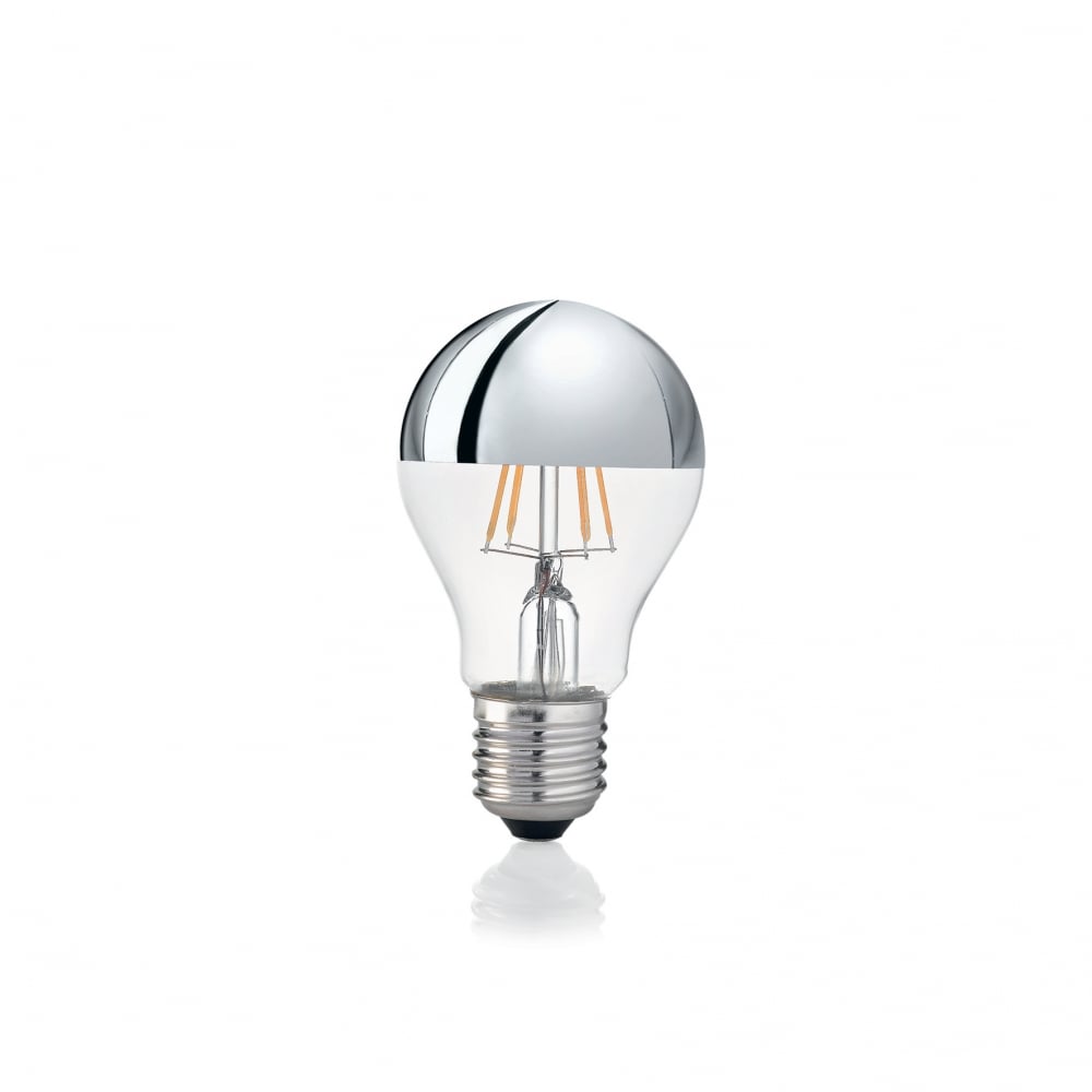 Classic E27 8W Chrome Light Bulb with Goccia Design