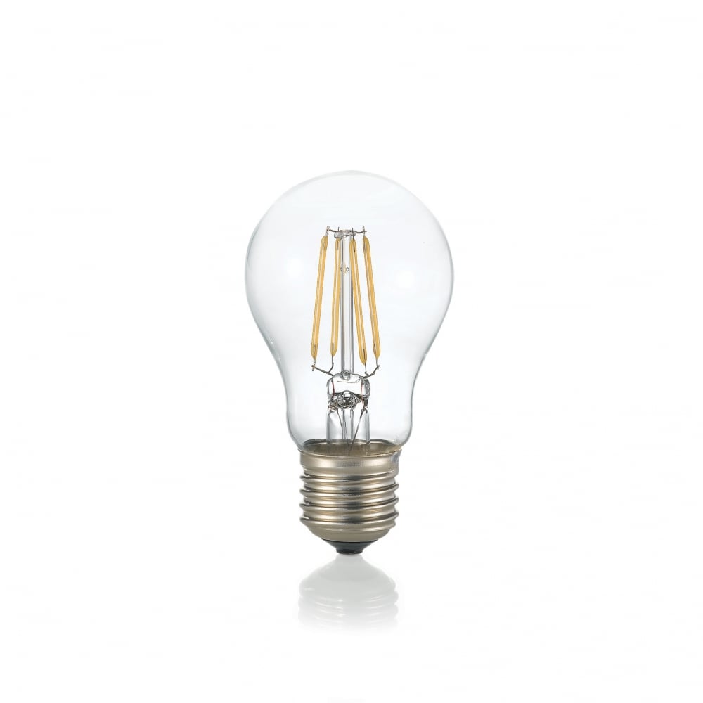 Elegant E27 8W Clear Globe Light Bulb - Warm 3000K Glow