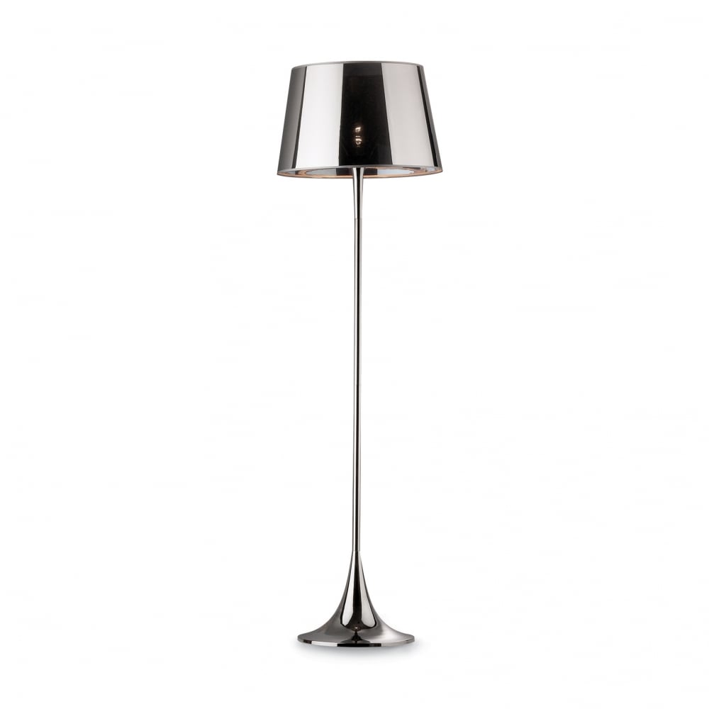 Contemporary London Reflective Chrome Floor Lamp