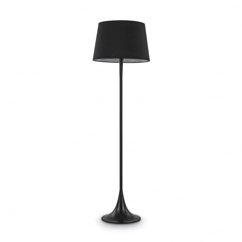 Single Post Lantern in Sleek Black Finish