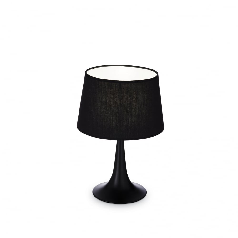 Sleek Modern Black London Table Lamp – Compact Edition