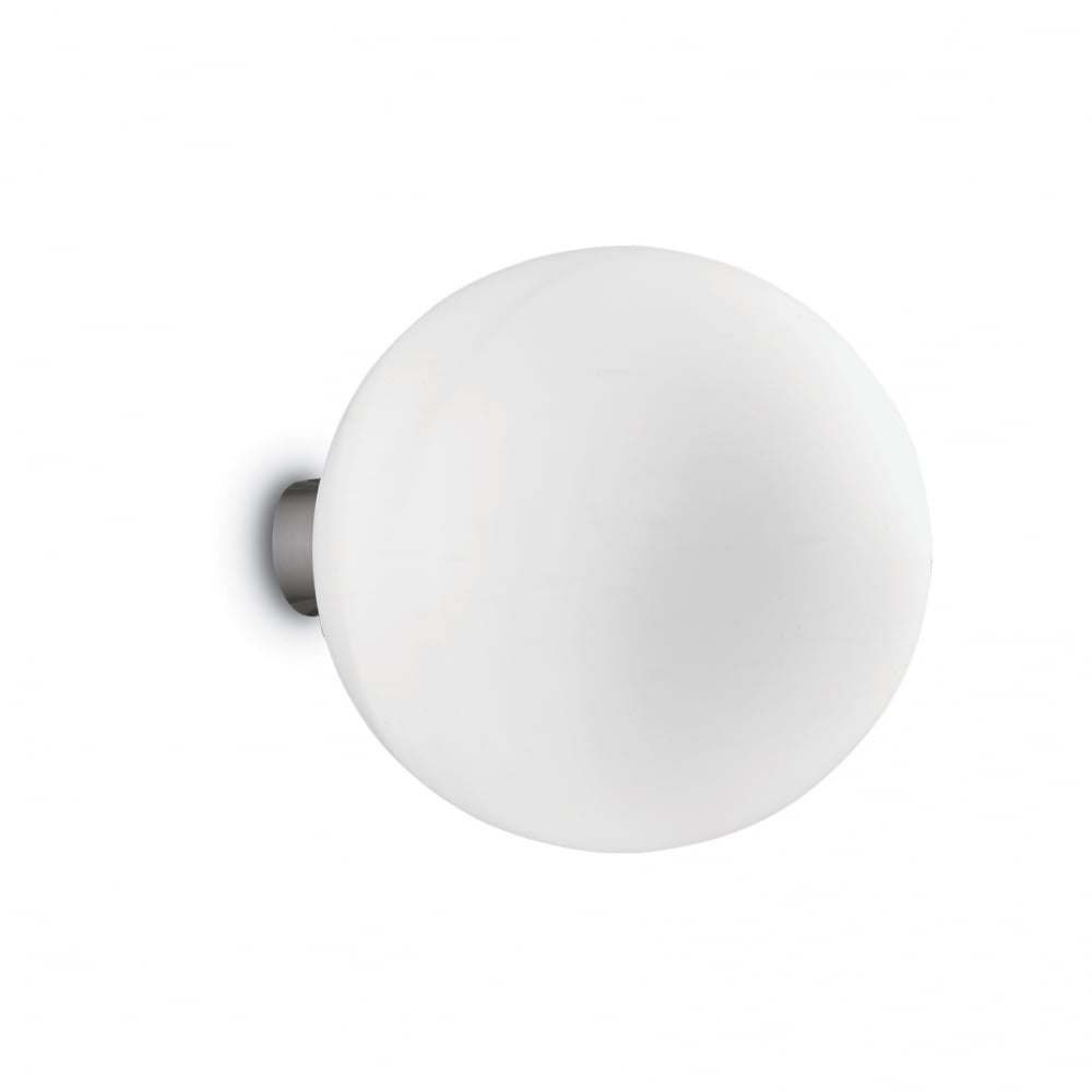 Mapa Modern Globe Wall Light in White Finish
