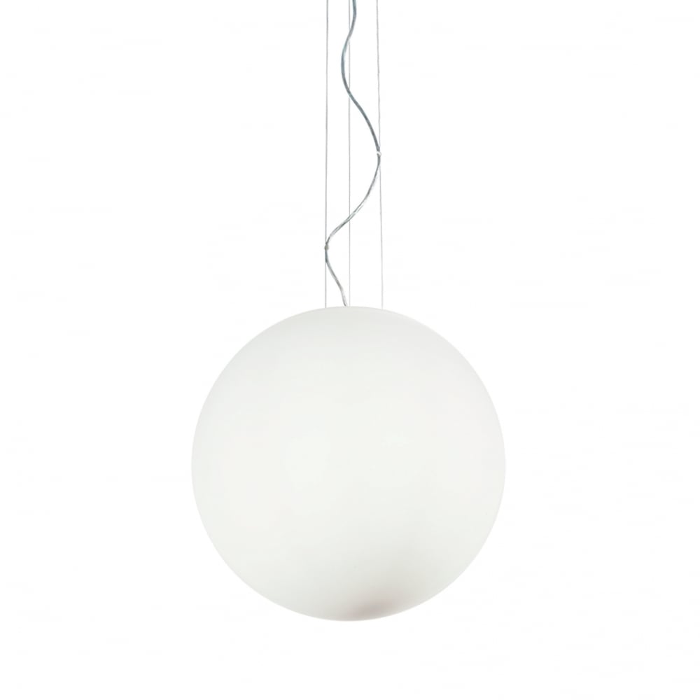 Luminous Elegance: Mapa White Pendant Light D50