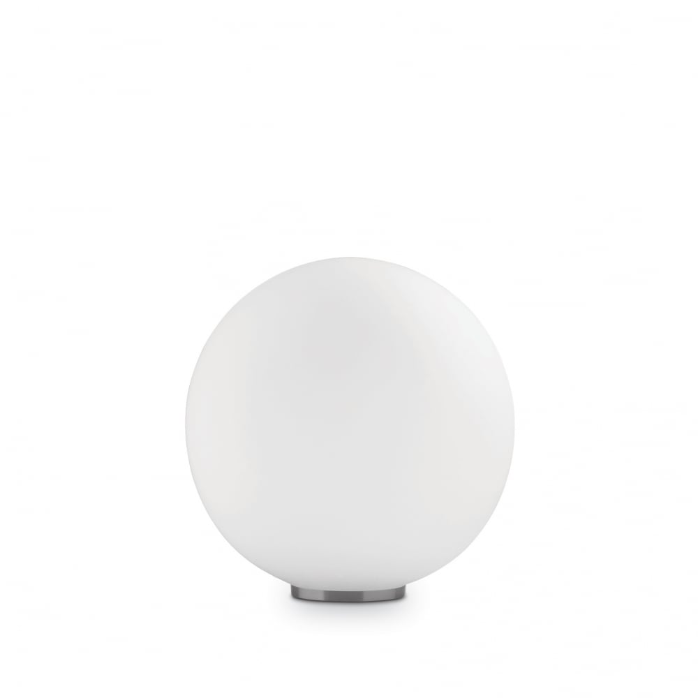 Minimalist Mapa White Globe Table Lamp - 30cm Diameter