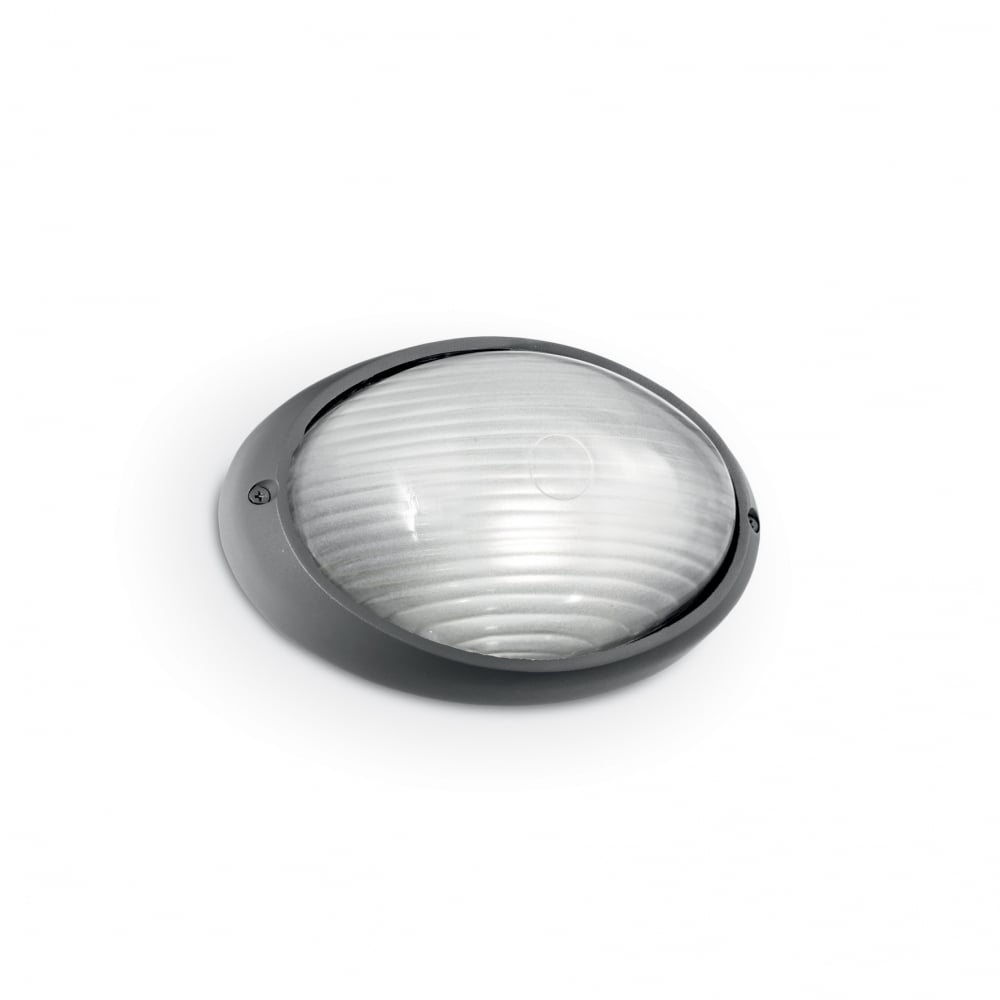 Compact Graphite Wall-Mounted Outdoor Light Fixture