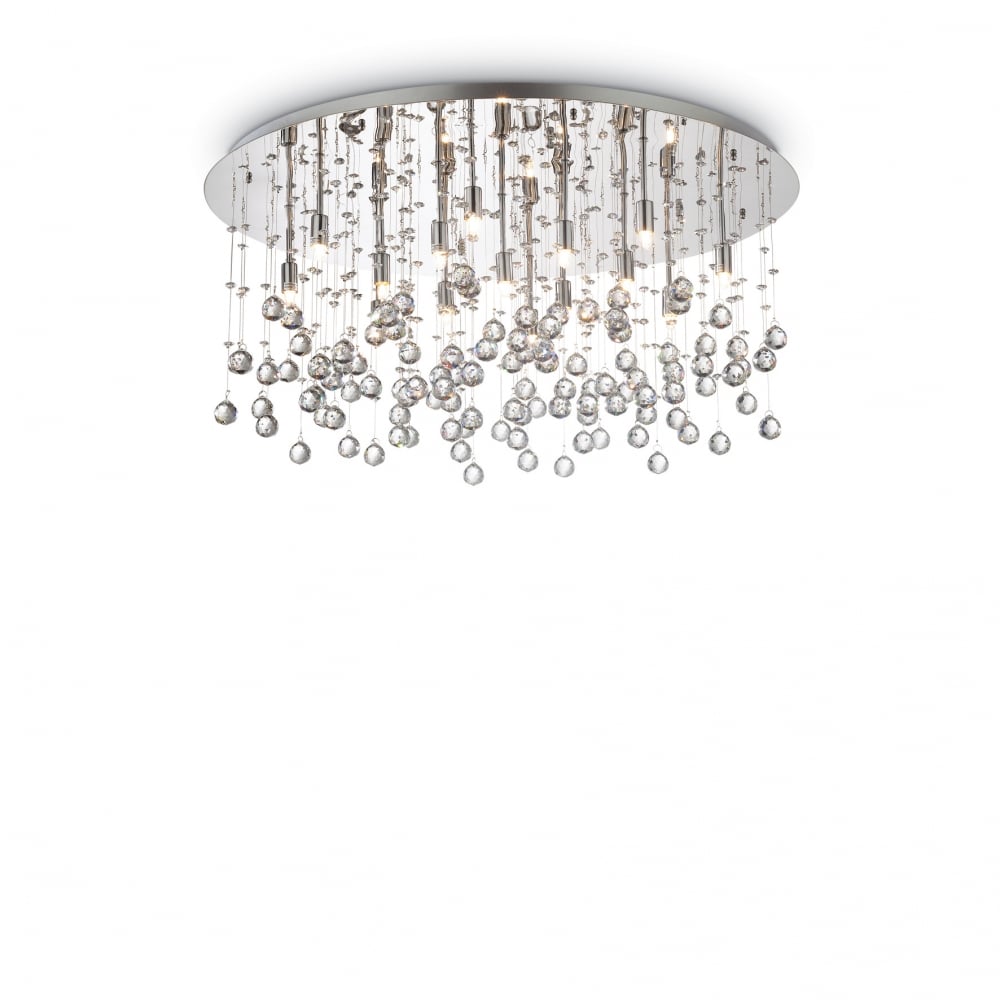 Moonlit Elegance 15-Light Chrome Chandelier