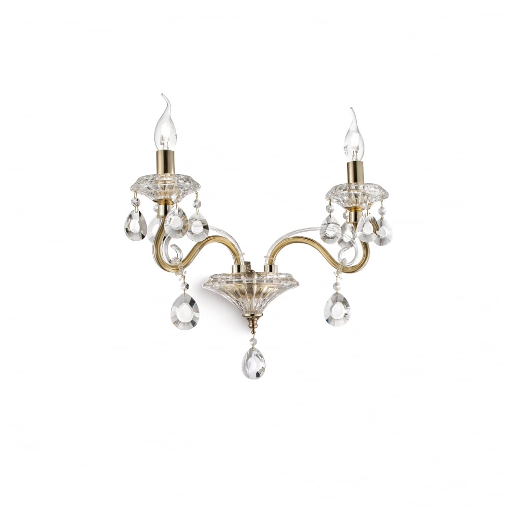 Negresco Gold Twin Wall Sconce