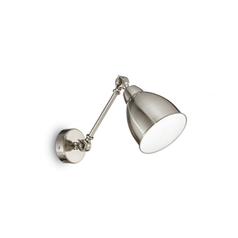 Elegant Nickel Newton Wall Sconce
