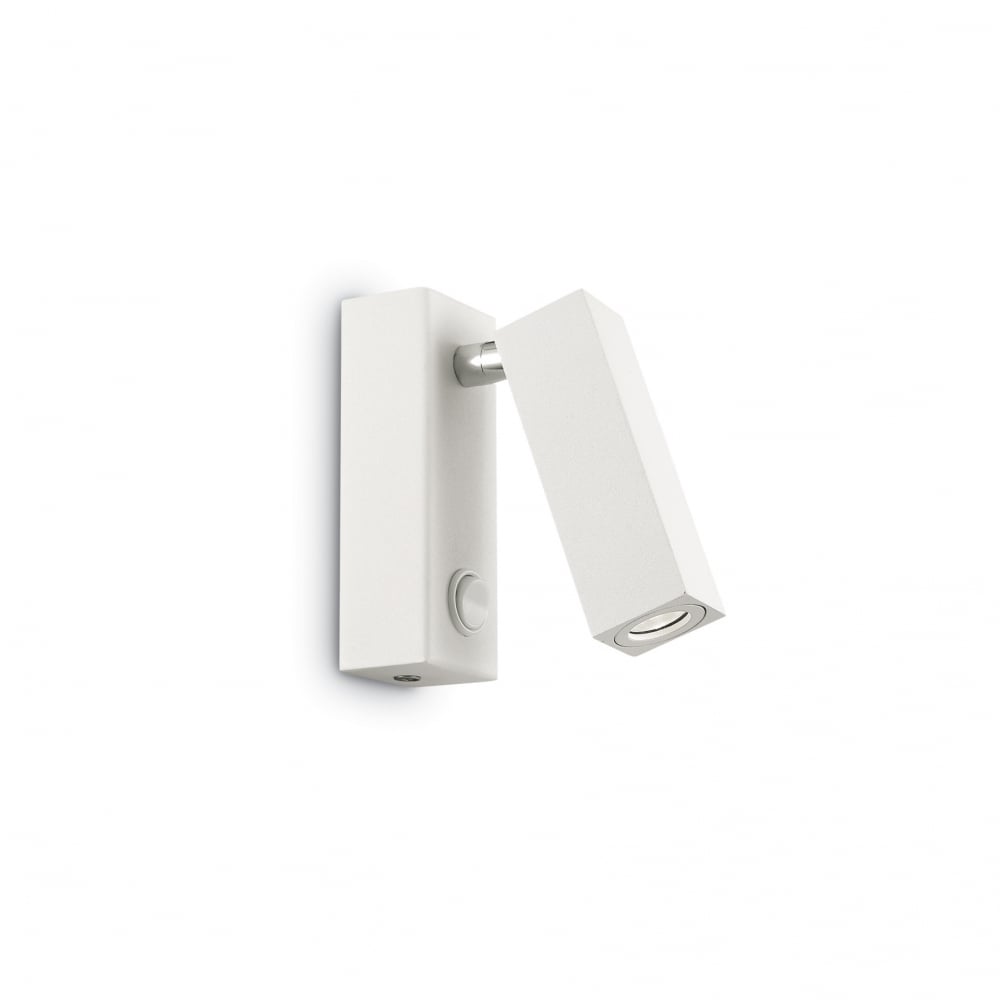 Contemporary Square Wall Light in White