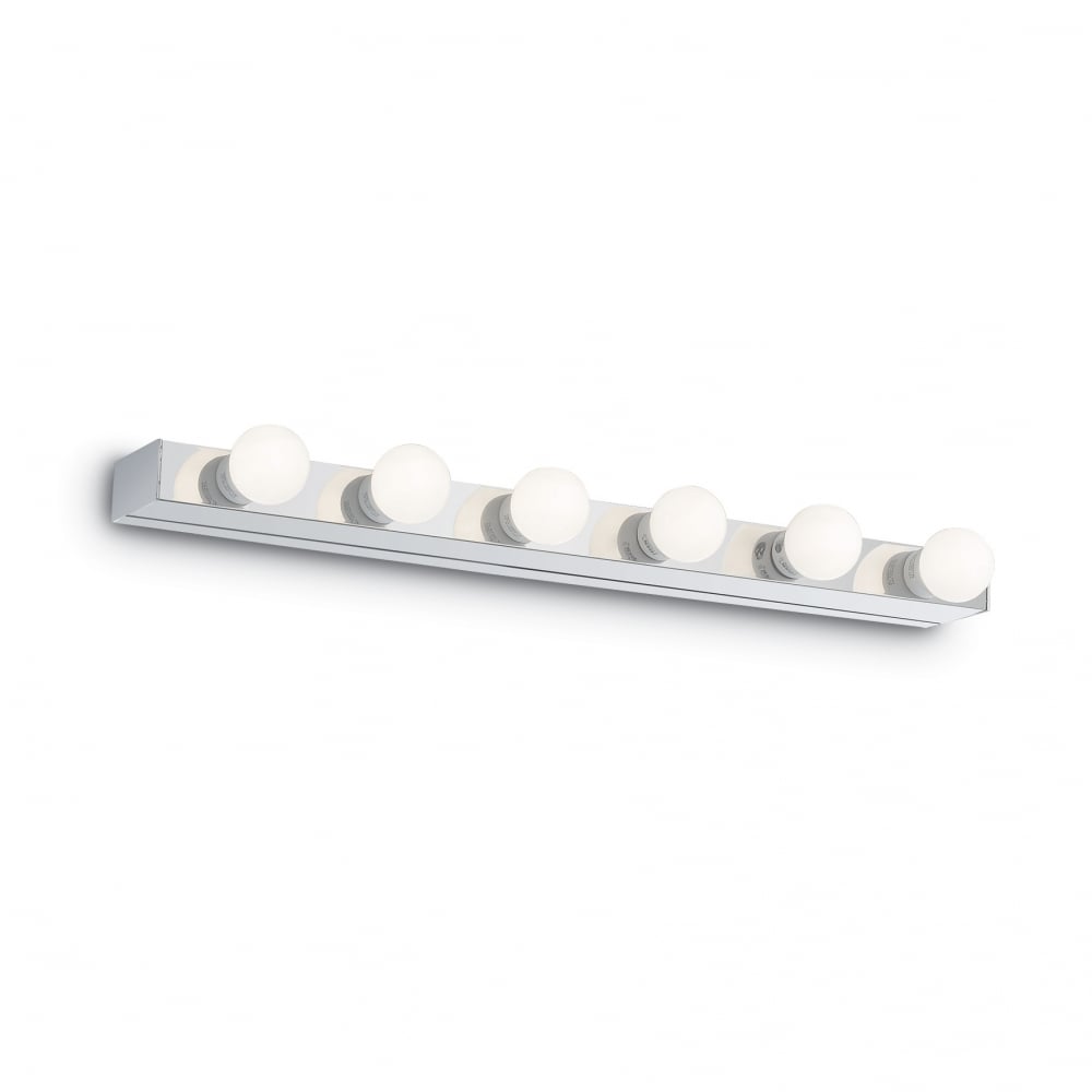 Prive' Sleek 6-Bulb Modern Indoor Wall Light Fixture