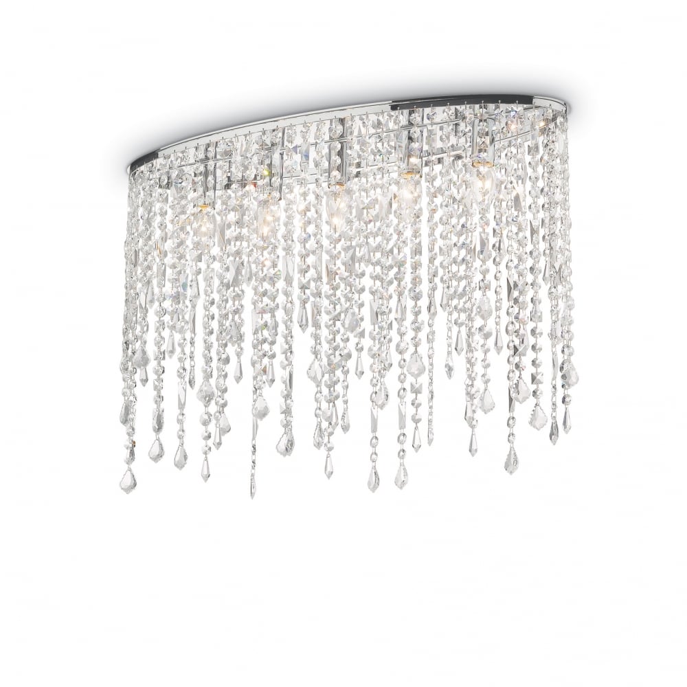 Glistening Elegance 5-Light Crystal Ceiling Fixture