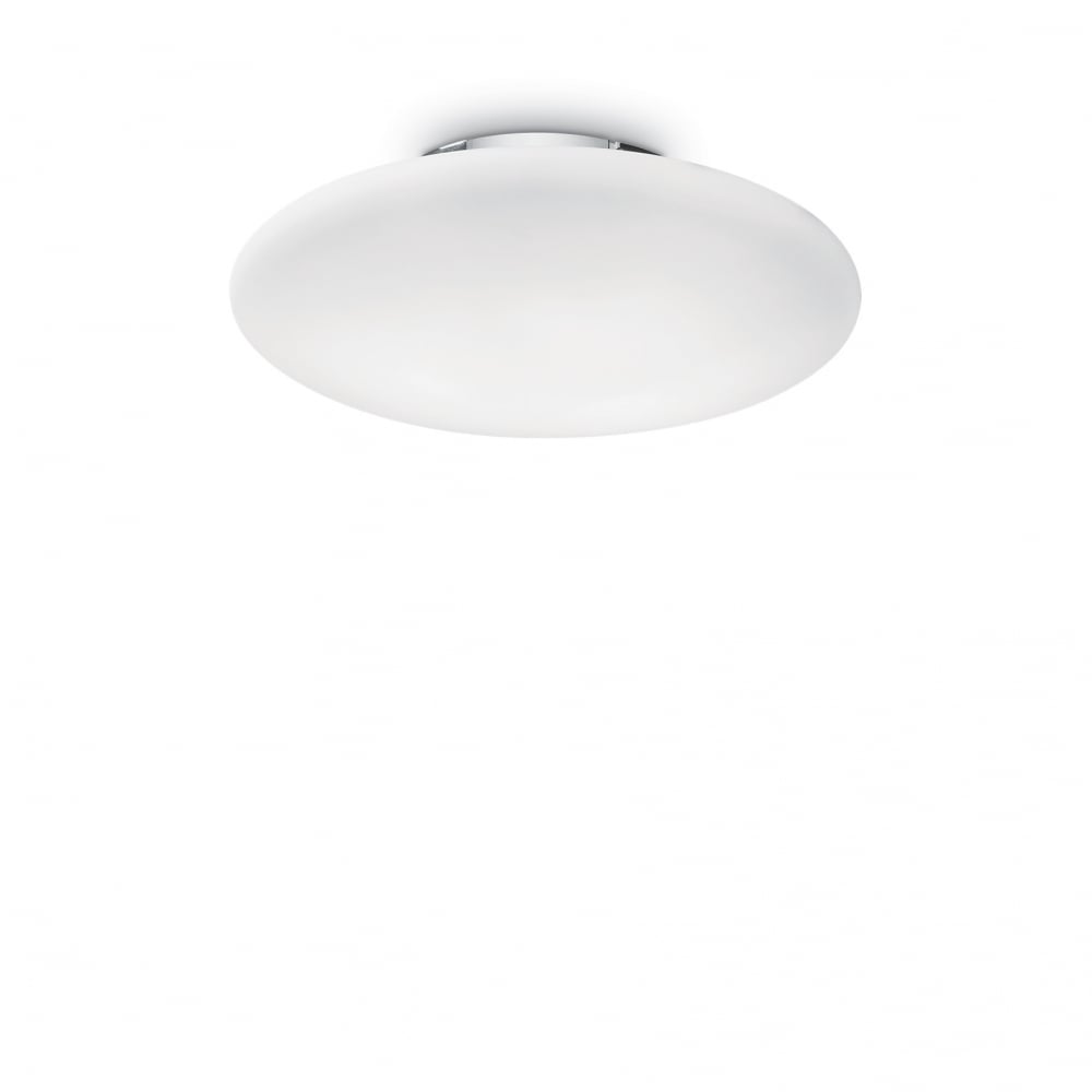 Modern White Triple Bulb Ceiling Spotlight D50