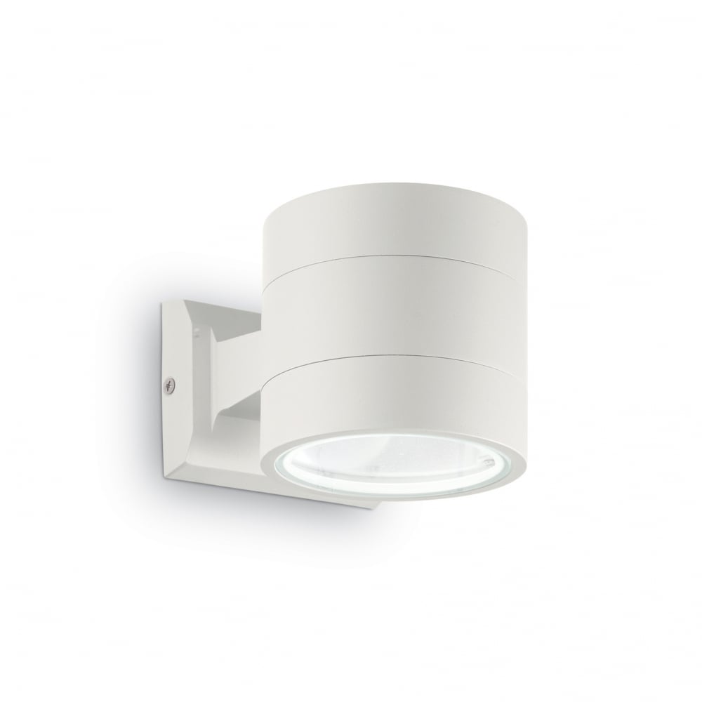 Modern Minimalist Round Wall Sconce in White