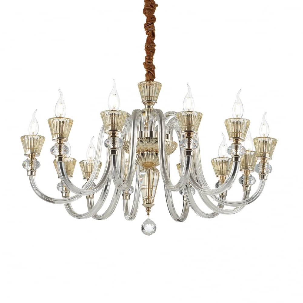 Elegant Strauss 12-Light Chandelier Fixture