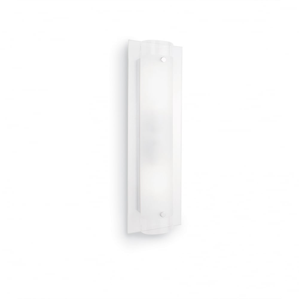 Modern Rectangular Frosted Wall Light from Tudor Collection