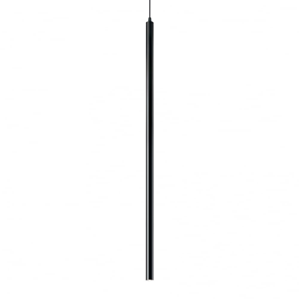 Sleek Black Ultrathin Pendant Light