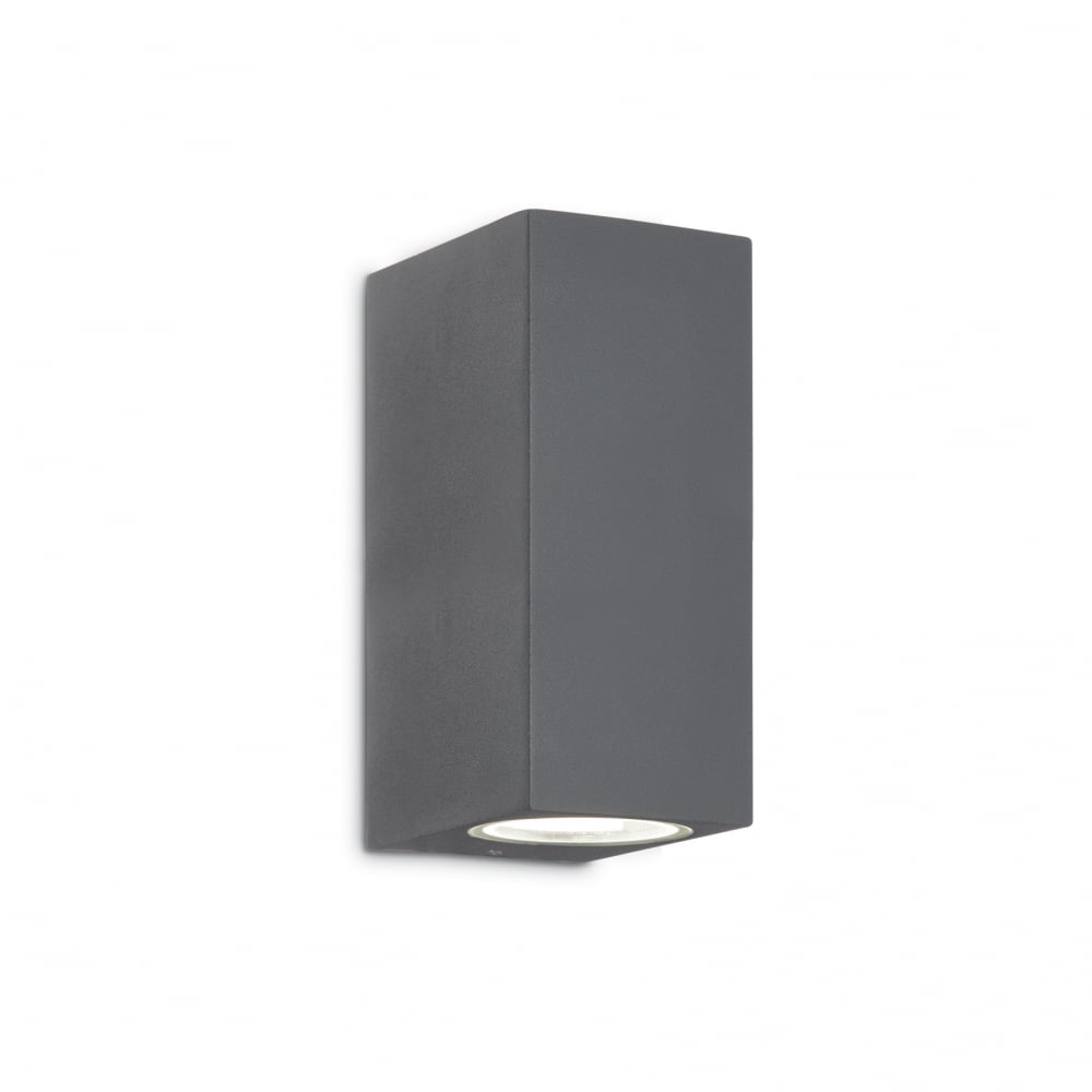 Sleek Anthracite Twin LED Wall Light - Indoor/Outdoor Elegance