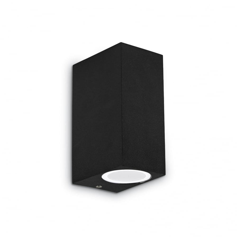 Sleek Black Twin Up Wall Light