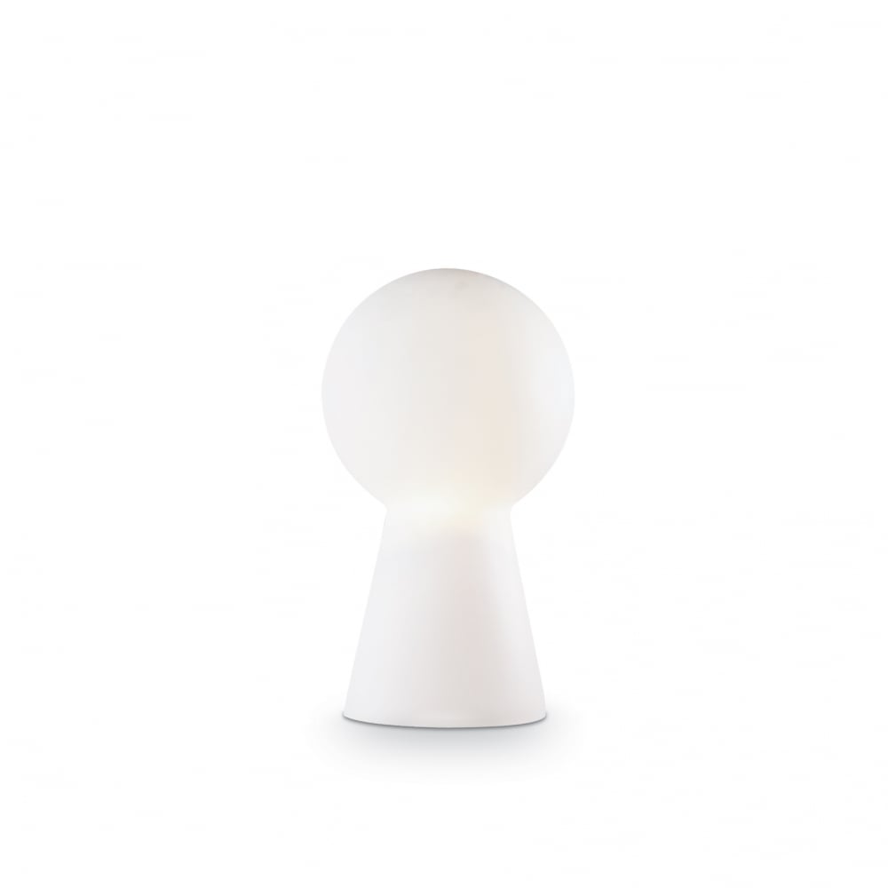 Birillo Modern White Table Lamp, Small