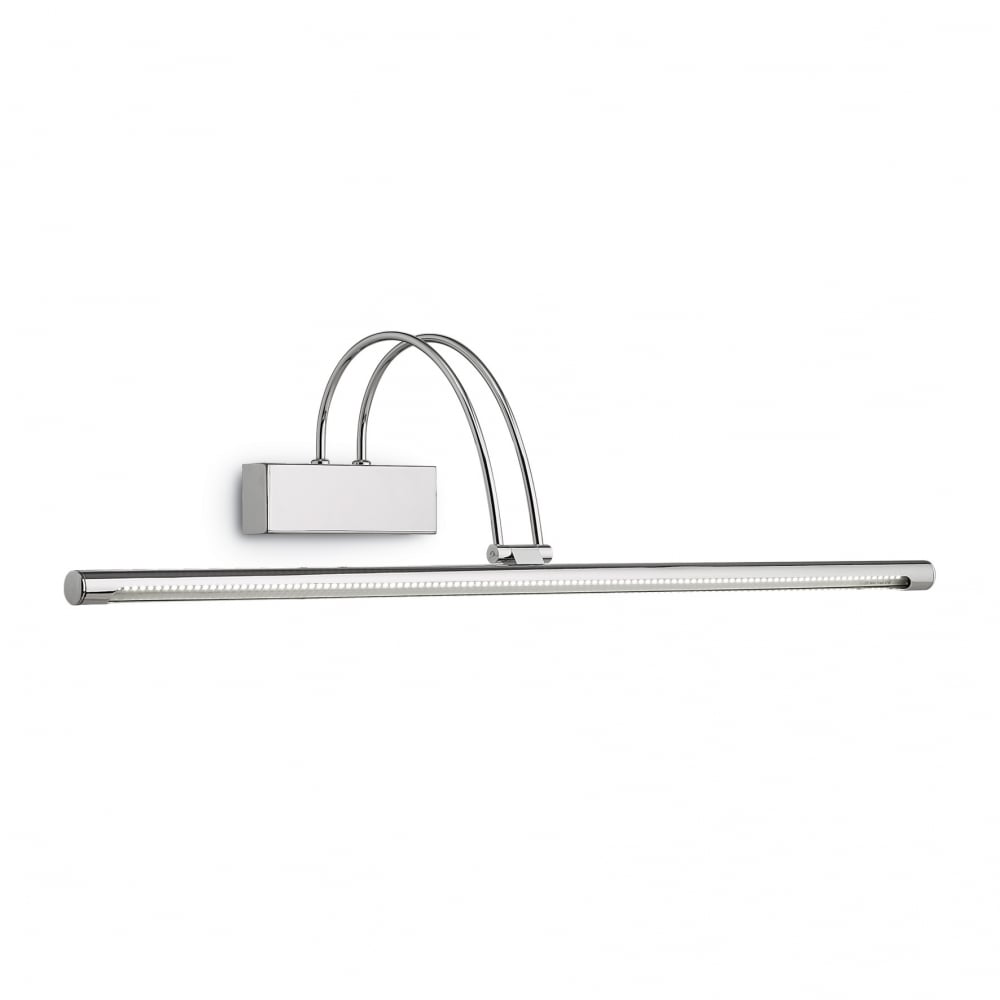 Sleek Chrome LED Picture Light with Switch, 76cm