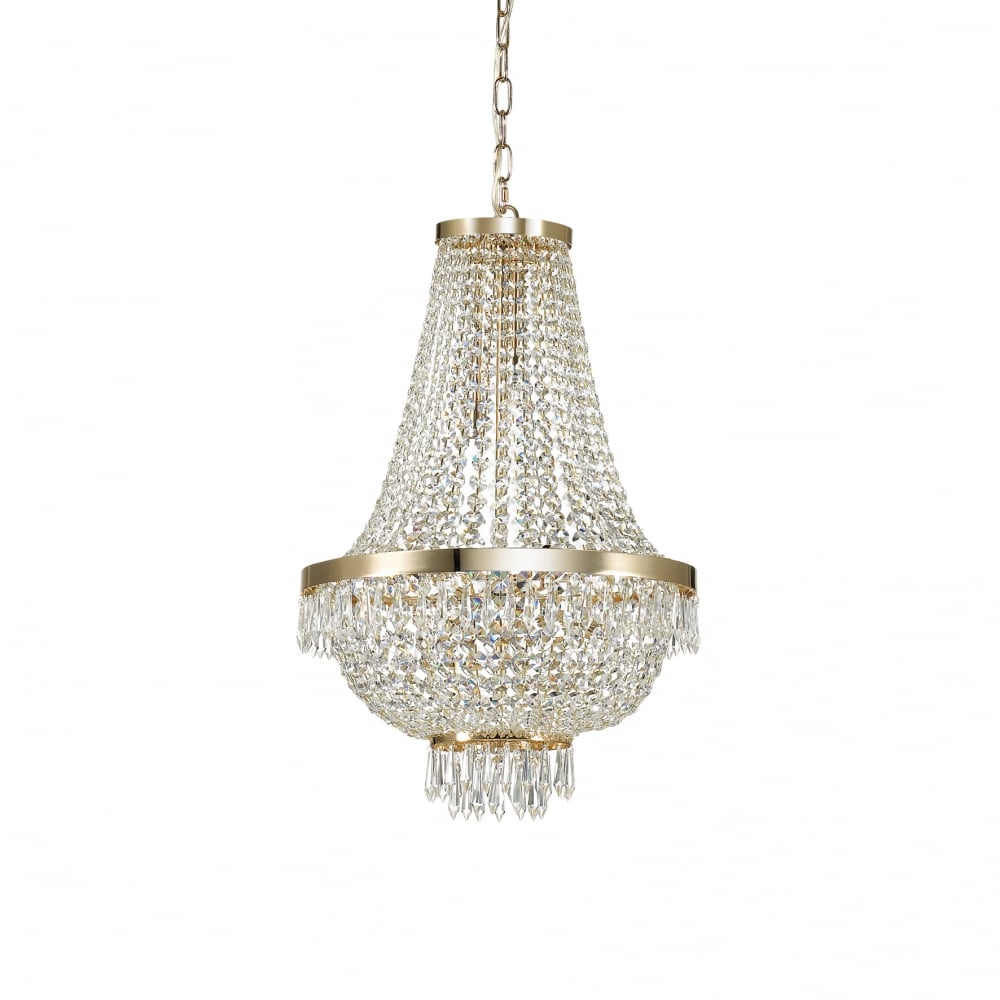 Elegance 9 Light Pendant in Gold