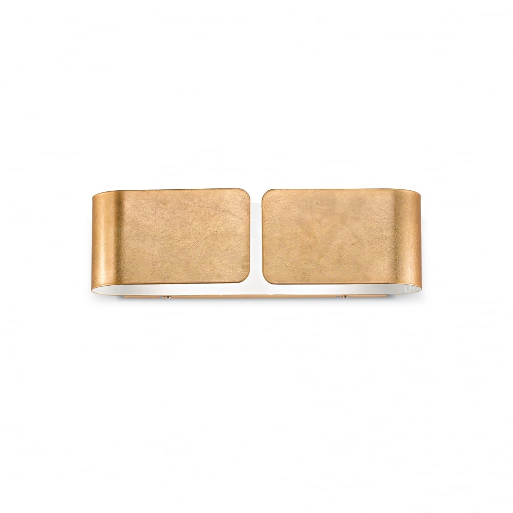 Twin Clip Gold Modern Wall Sconce