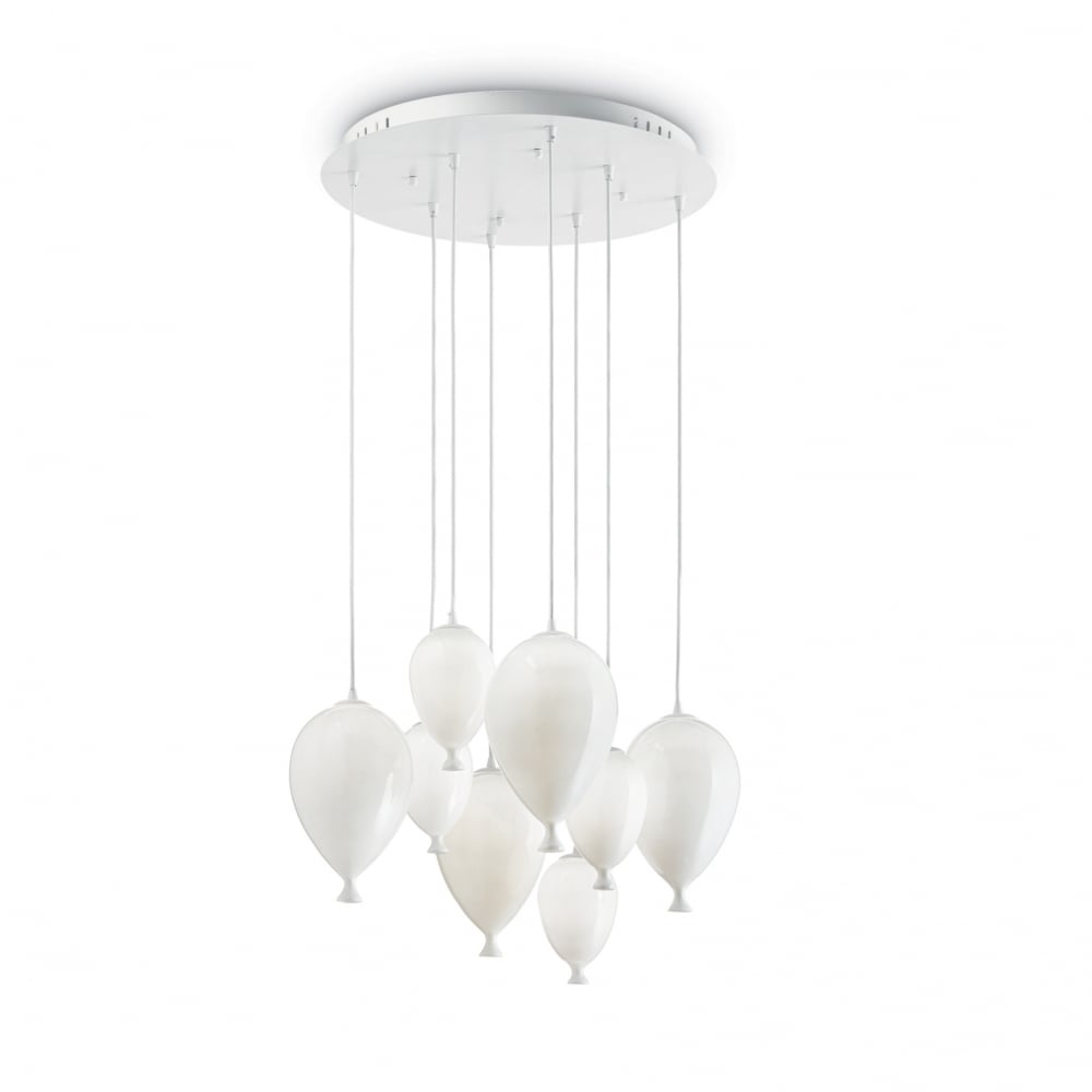 Whimsical Glass Bubble Pendant Light - Clown Collection
