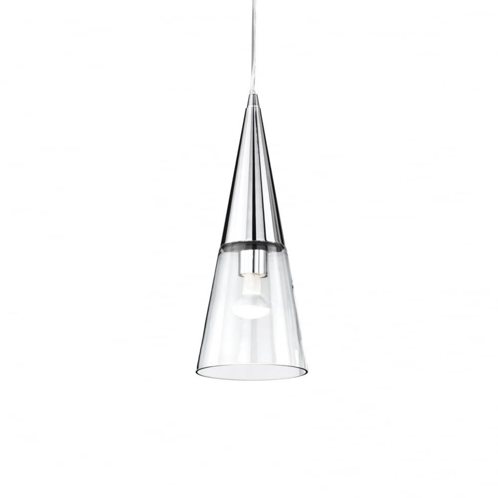 Chrome Elegance: Cono Modern Pendant Light