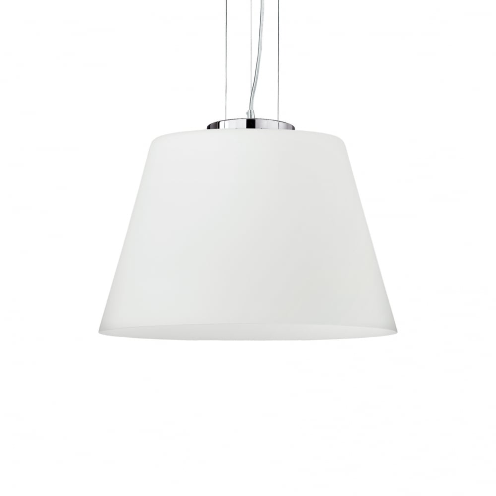 Elegant Modern White Pendant Light - Cylinder Design, D40