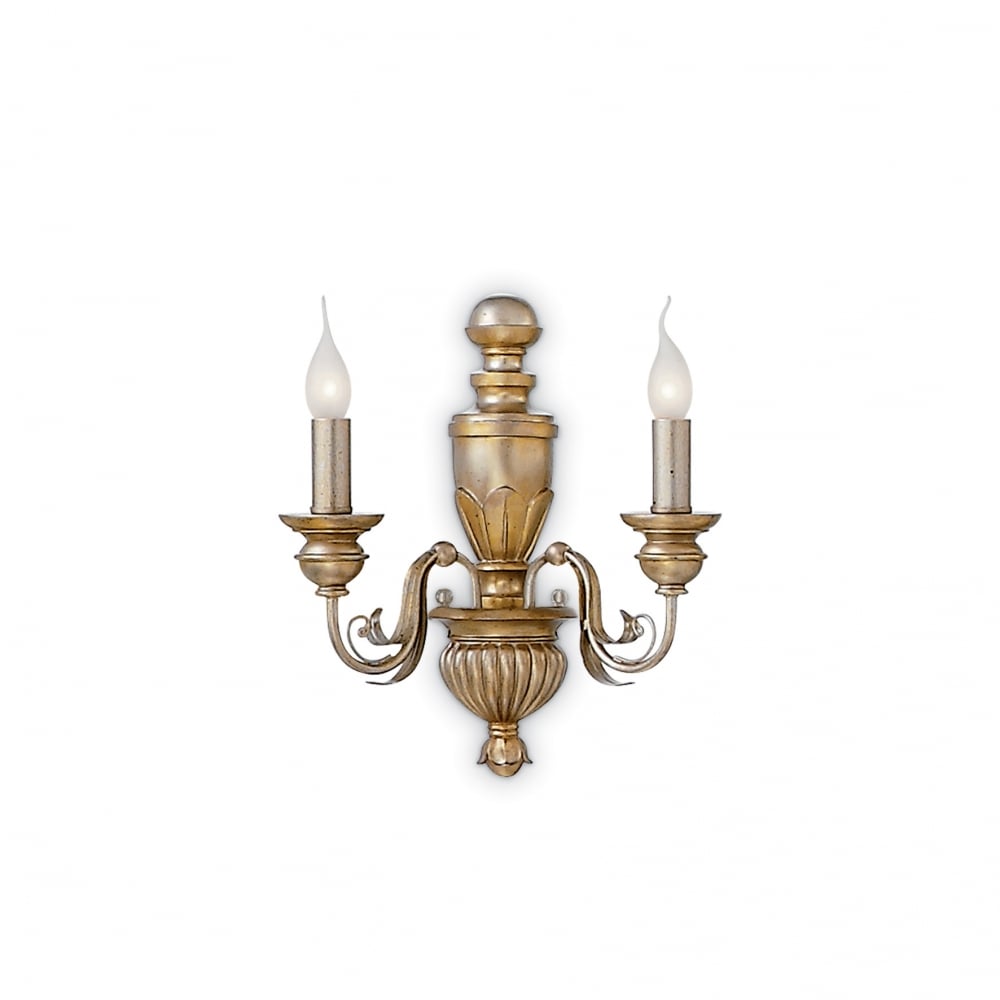 Vintage Double Arm Candle Wall Sconce with Classic Design