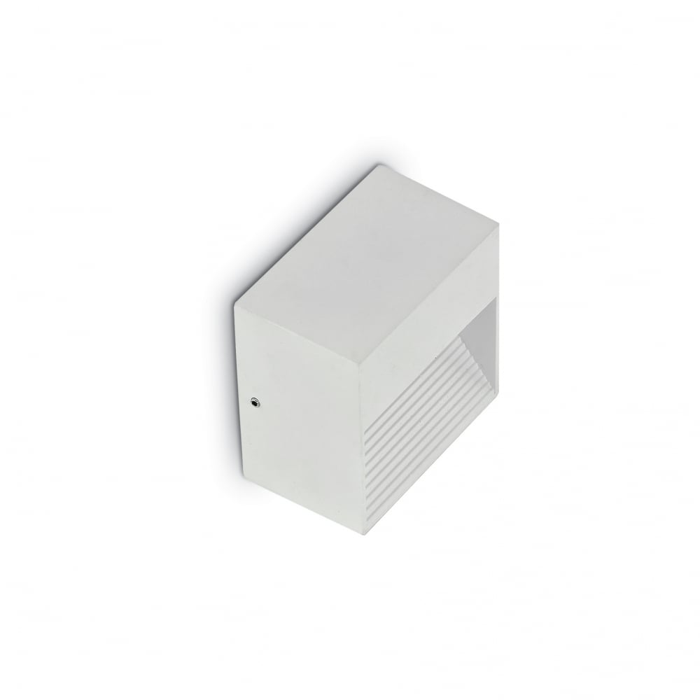 Modern White Stone Outdoor Wall Sconce