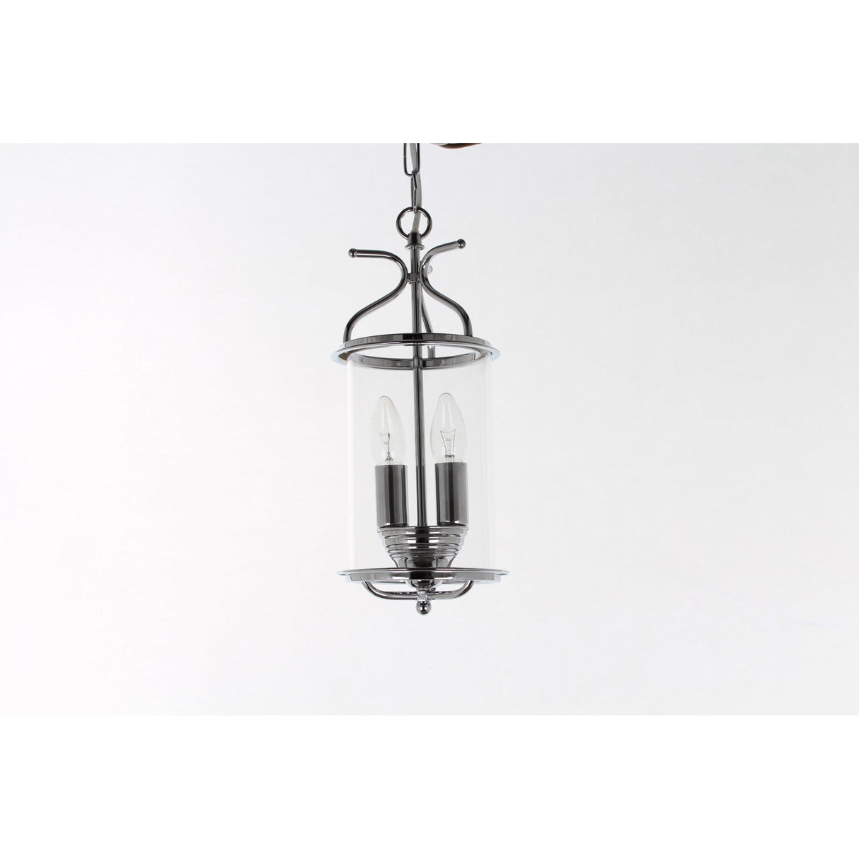 Winchester Chrome Dual-Light Pendant Chandelier, 16cm