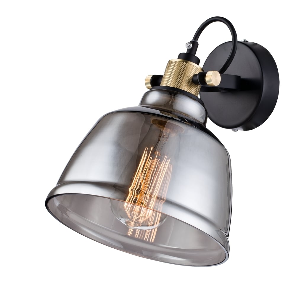 Irving LOFT Black Wall Sconce Light Fixture