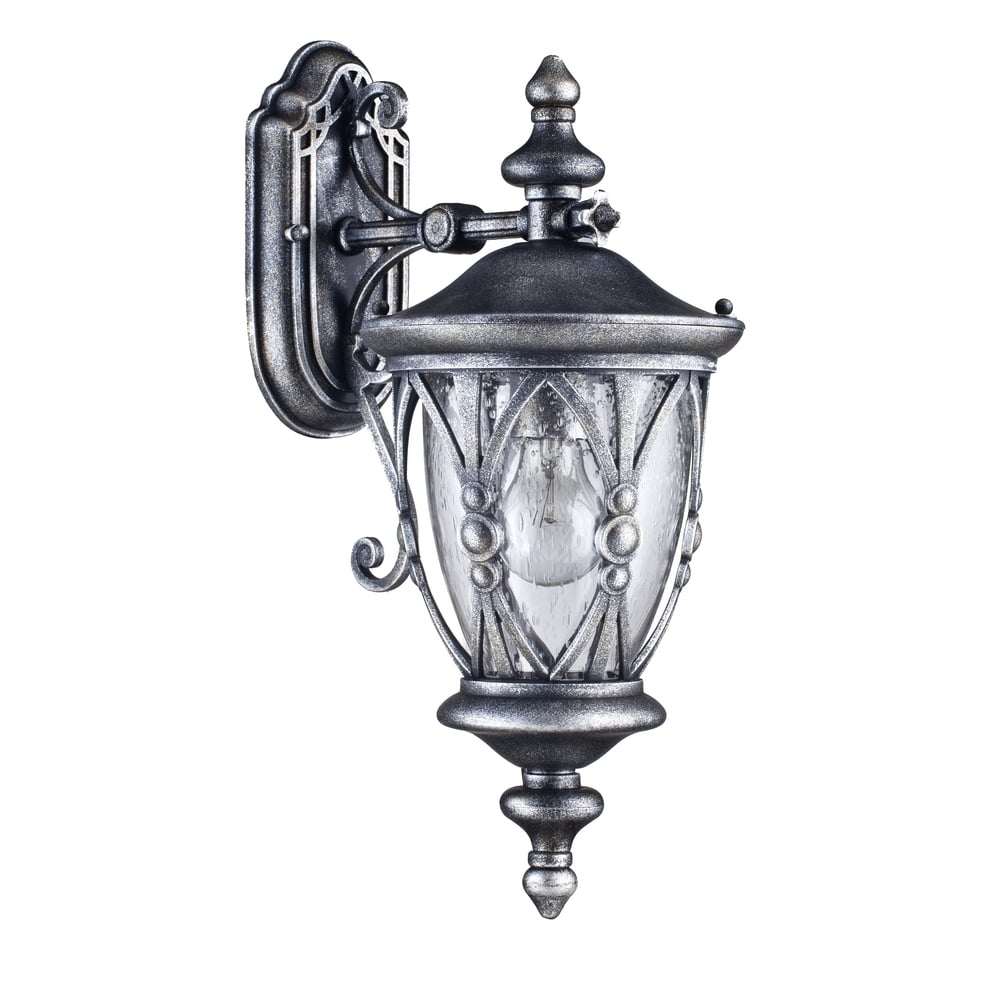 Rua Augusta Classic Wall Lantern in Elegant Black Finish