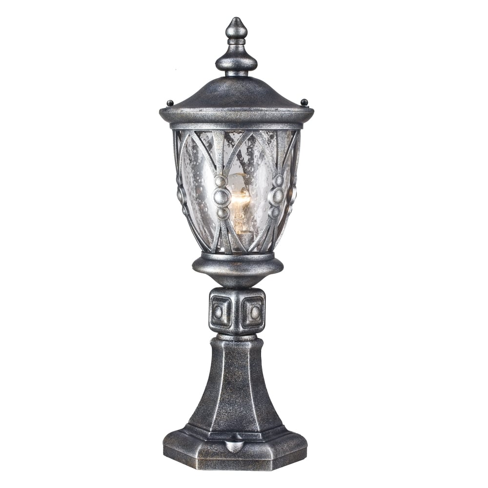Elegant Rua Augusta Black Outdoor Post Lantern