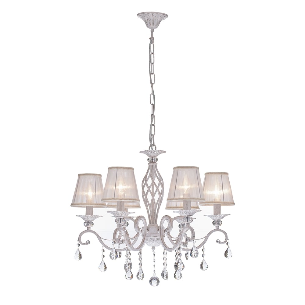 Graceful Splendor Chandelier in Cream Gold