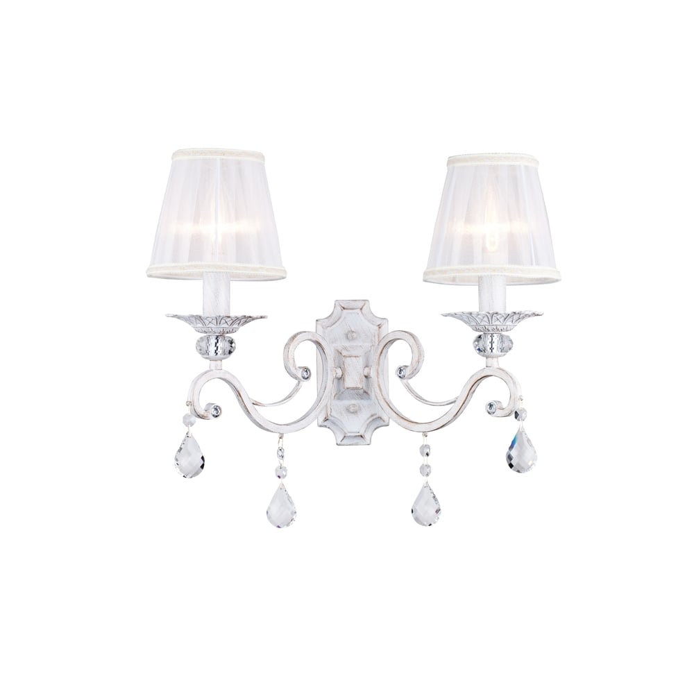 Graceful Cream Gold Wall Light Fixture