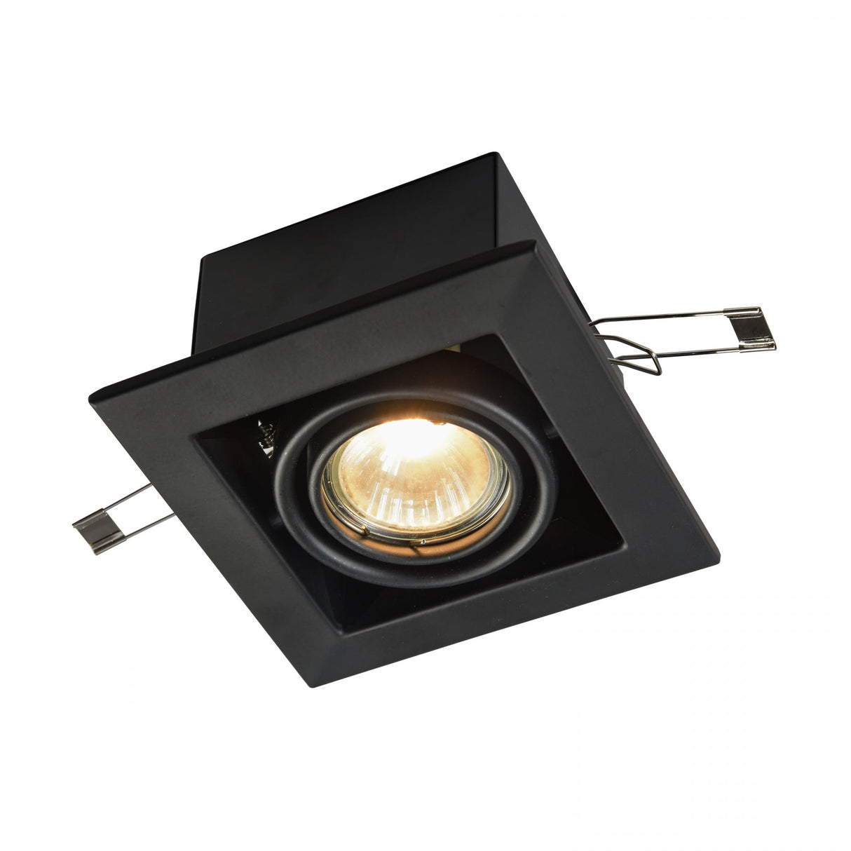 Sleek Black Metal Down Light Fixture