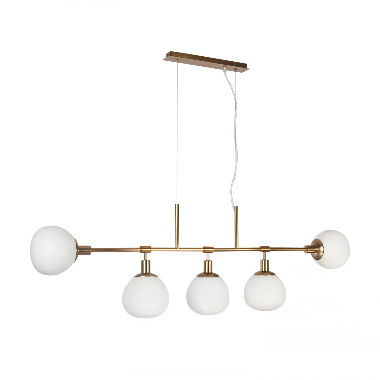 Erich Contemporary Cream Gold Pendant Light