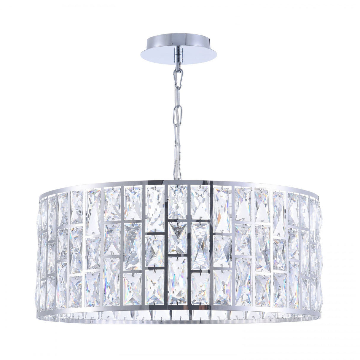 Sleek Chrome Gelid Pendant Light Fixture