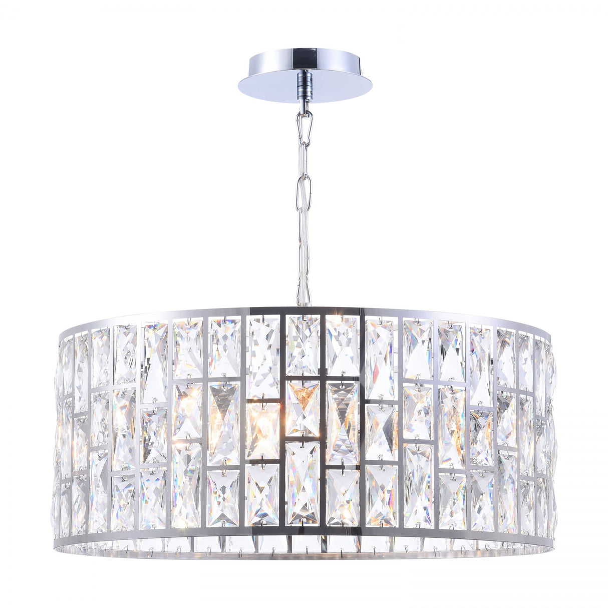 Sleek Chrome Gelid Pendant Light Fixture