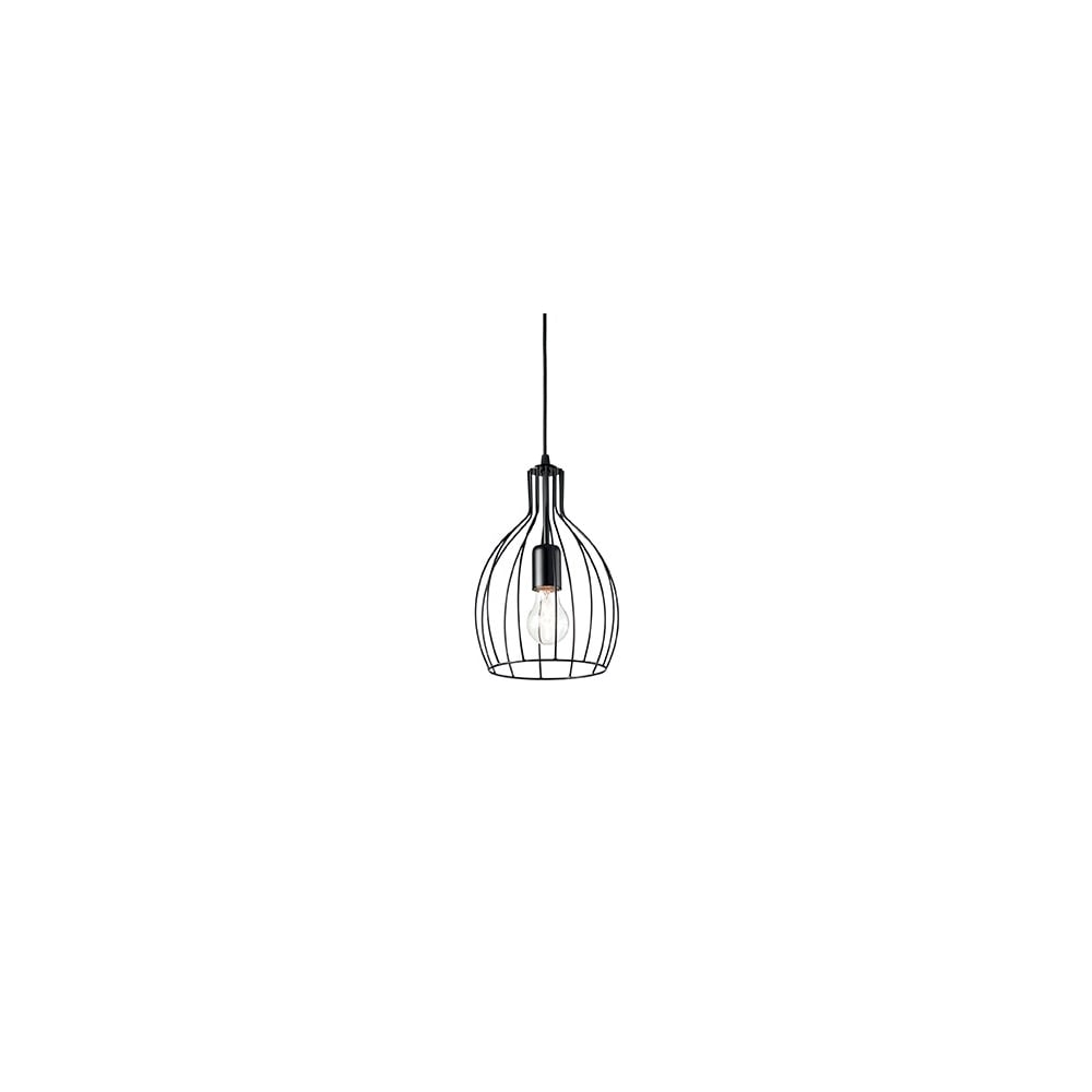 Elegant Black Wire Cage Pendant Light